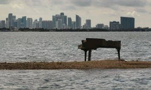 Mysterious Piano Appears In Middle of Biscayne Bay Mysterious Piano Appears In Middle of Biscayne Bay