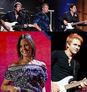 Rascal Flatts, Sara Evans and Hunter Hayes Rascal Flatts, Sara Evans and Hunter Hayes