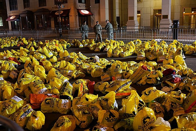 Unclaimed Bags at the Finish Line - Boston Deals With Aftermath Of Marathon Explosions Unclaimed Bags at the Finish Line - Boston Deals With Aftermath Of Marathon Explosions