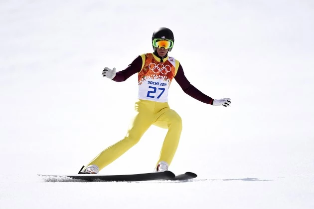 Bill Demong of the United States competes during the Nordic Combined Bill Demong of the United States competes during the Nordic Combined