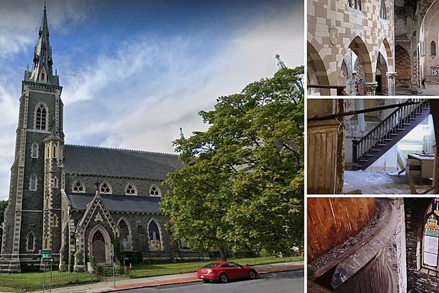 Inside a Stunning 1860 Albany Church- Abandoned and Wrecked by Squatters