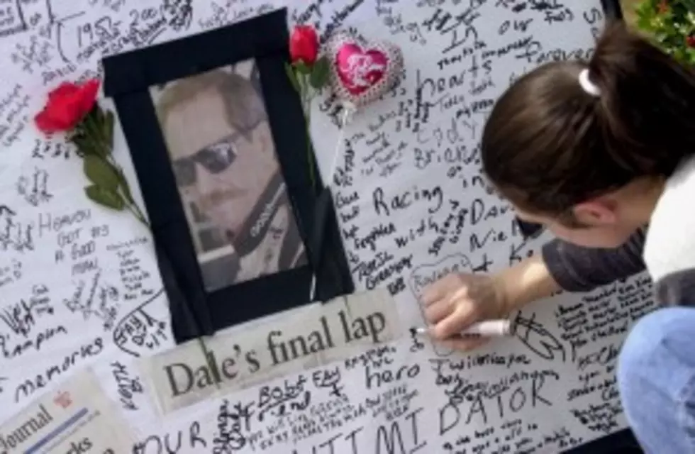 Fans Mourn at Earnhardt Memorial
